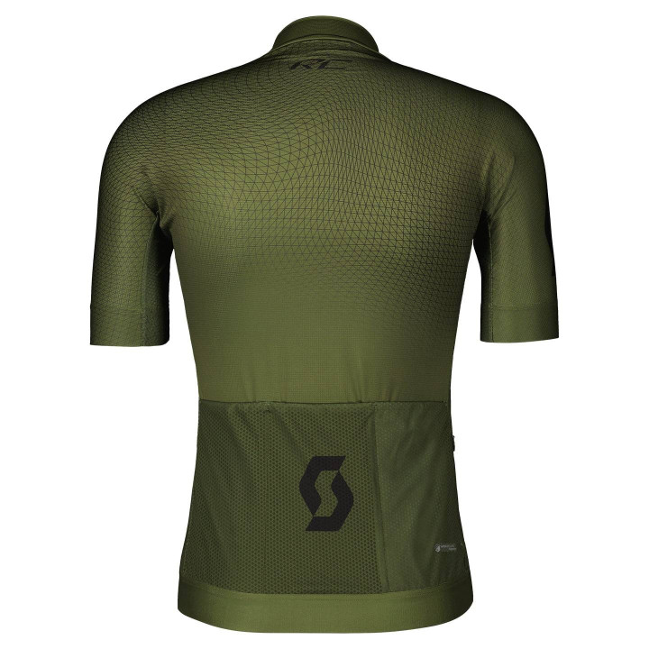 Maillot corto SCOTT RC Pro en verde y negro para ciclistas que buscan estilo y comodidad