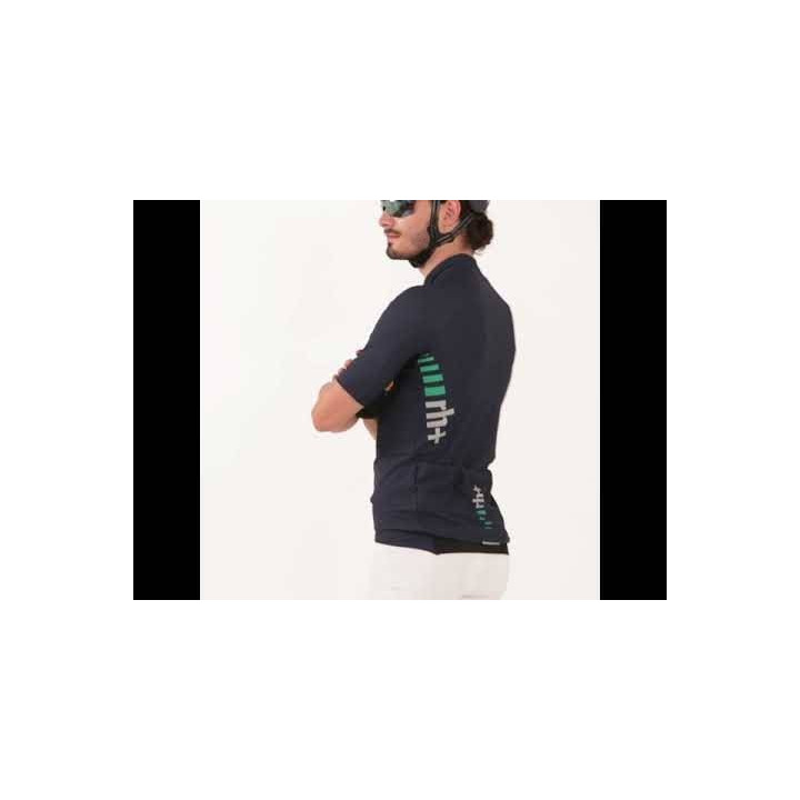 Maillot corto azul RH+ Aero: comodidad y rendimiento para ciclistas