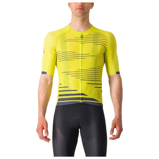 Camiseta de Ciclismo Castelli Climber's 4.0 Verde Neón: Frescura y Comodidad en Montaña