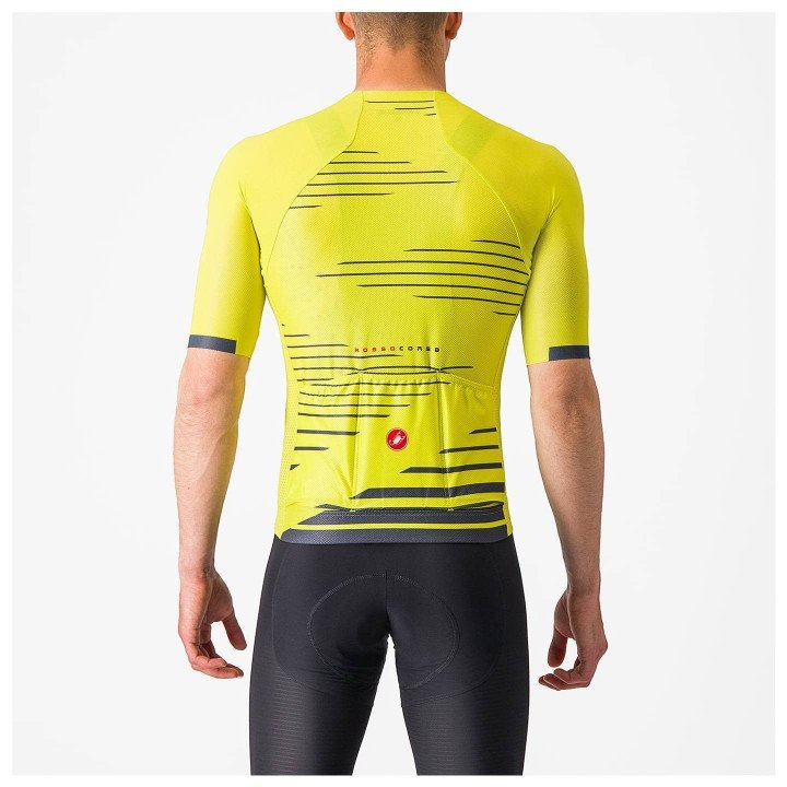 Camiseta de Ciclismo Castelli Climber's 4.0 Verde Neón: Frescura y Comodidad en Montaña