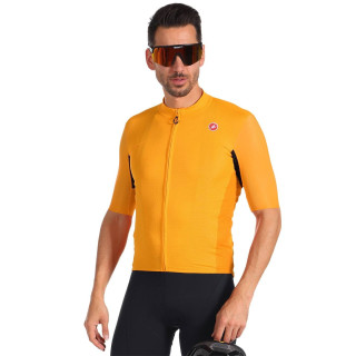 Maillot corto Endurance Elite naranja de CASTELLI, comodidad y frescura para tus rutas