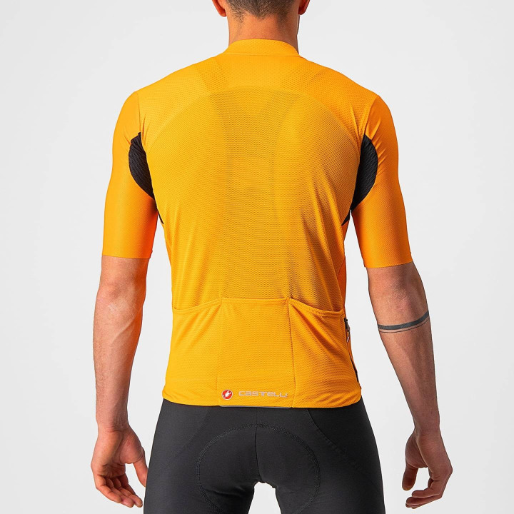 Maillot corto Endurance Elite naranja de CASTELLI, comodidad y frescura para tus rutas