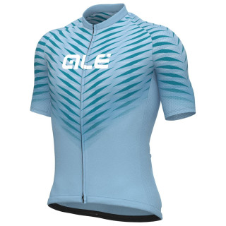 Maillot corto Thorn azul claro de ALÉ para ciclistas cómodos y estilosos