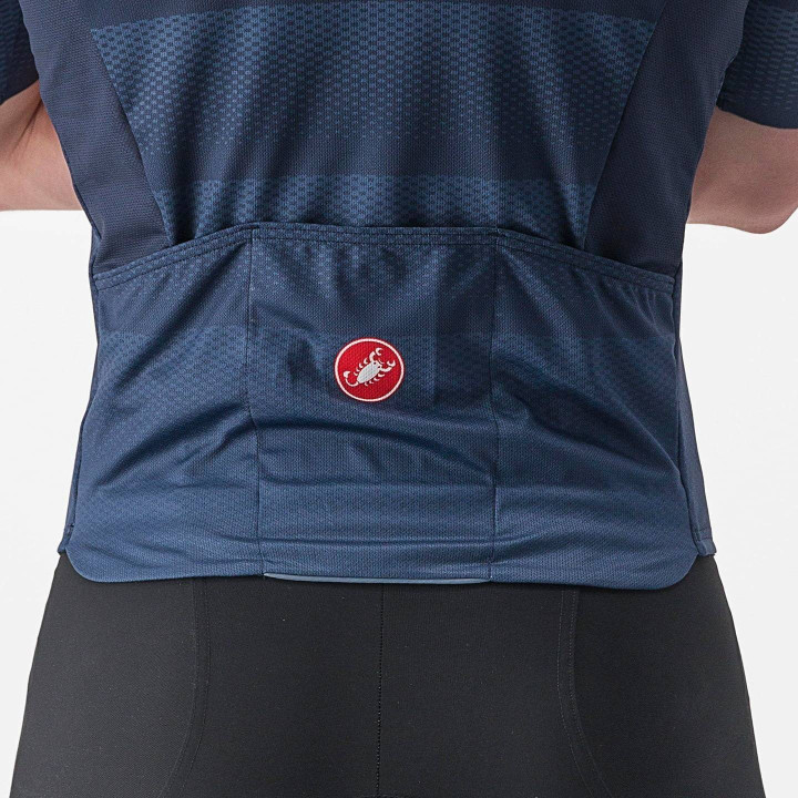 Maillot Livelli azul de CASTELLI: estilo y comodidad para tus rutas en bici