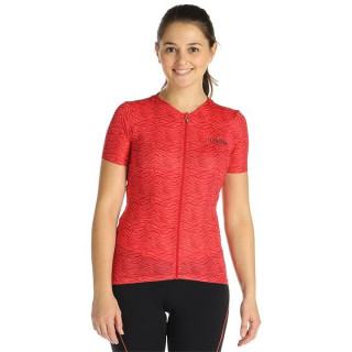 Maillot corto naranja para mujer RH+ Super Light, comodidad y estilo en cada pedaleo