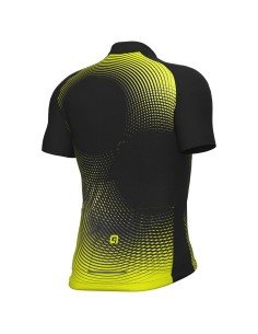 Maillot de ciclismo corto ALÉ en negro y verde neón, comodidad y estilo para tus rutas 2