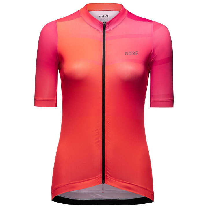 Maillot corto de ciclismo Ardent para mujer en naranja y fucsia de GORE WEAR