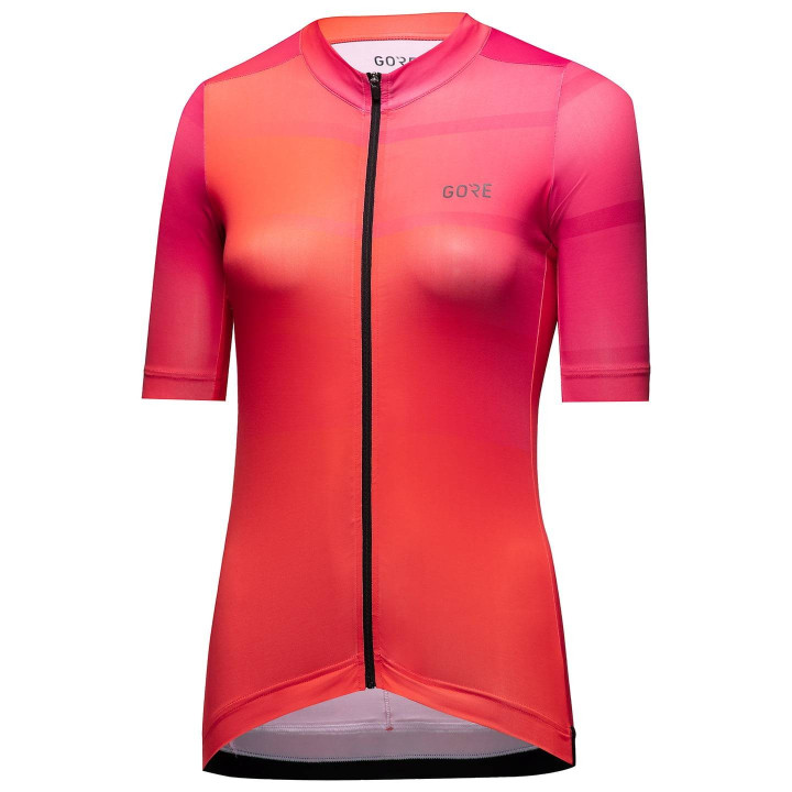 Maillot corto de ciclismo Ardent para mujer en naranja y fucsia de GORE WEAR