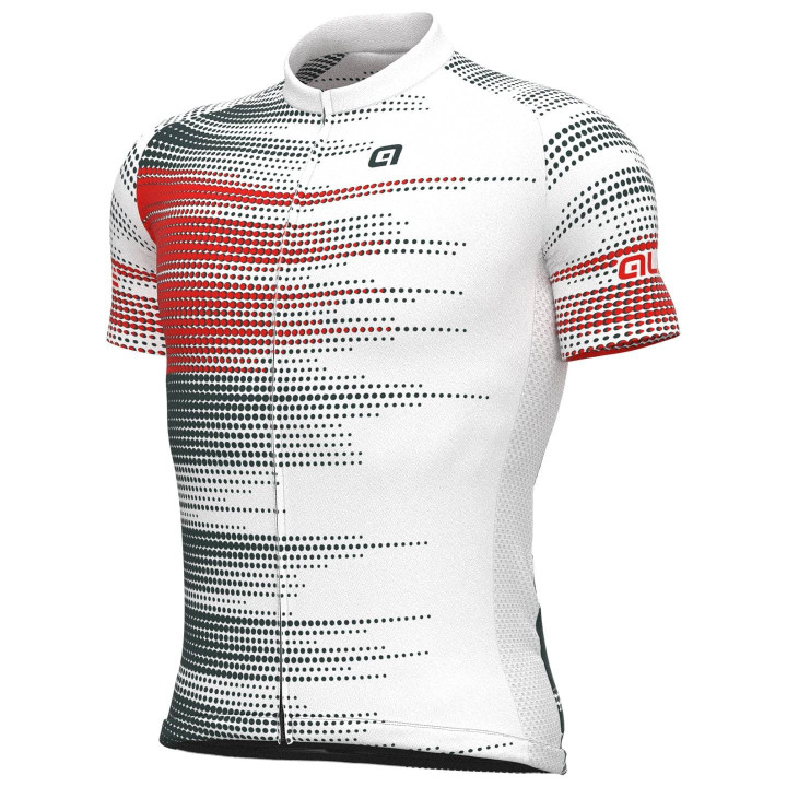 Maillot corto ALÉ Turbo blanco: comodidad y frescura para tus paseos en bici