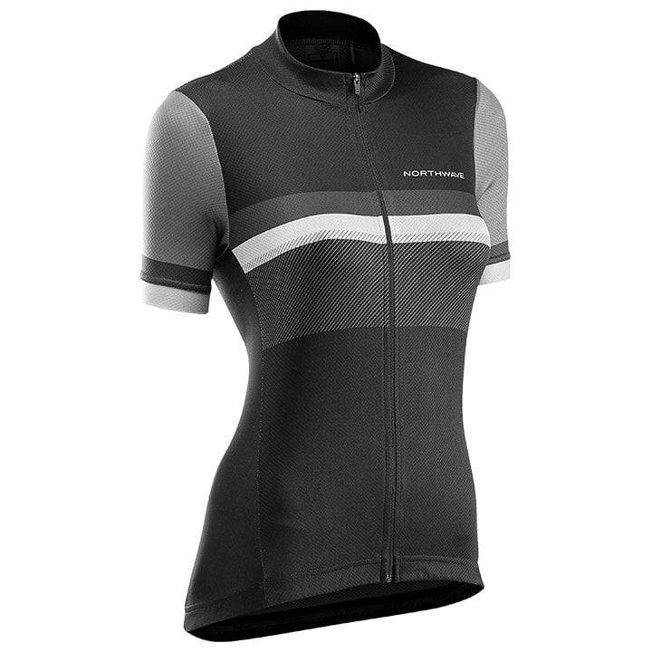 Maillot corto mujer Northwave Origin negro: comodidad y estilo para tus rutas en bici