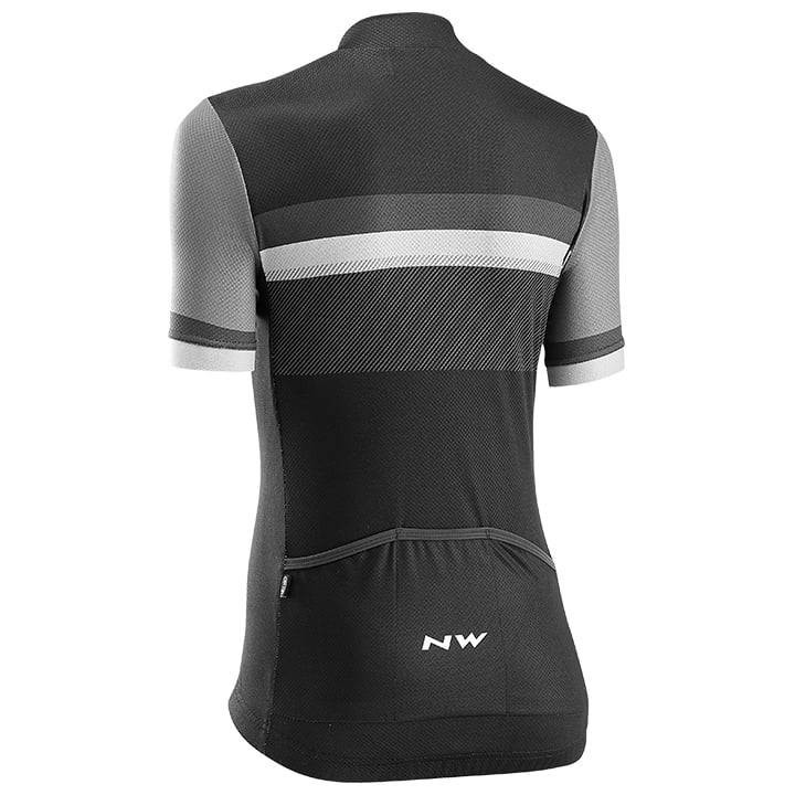 Maillot corto mujer Northwave Origin negro: comodidad y estilo para tus rutas en bici