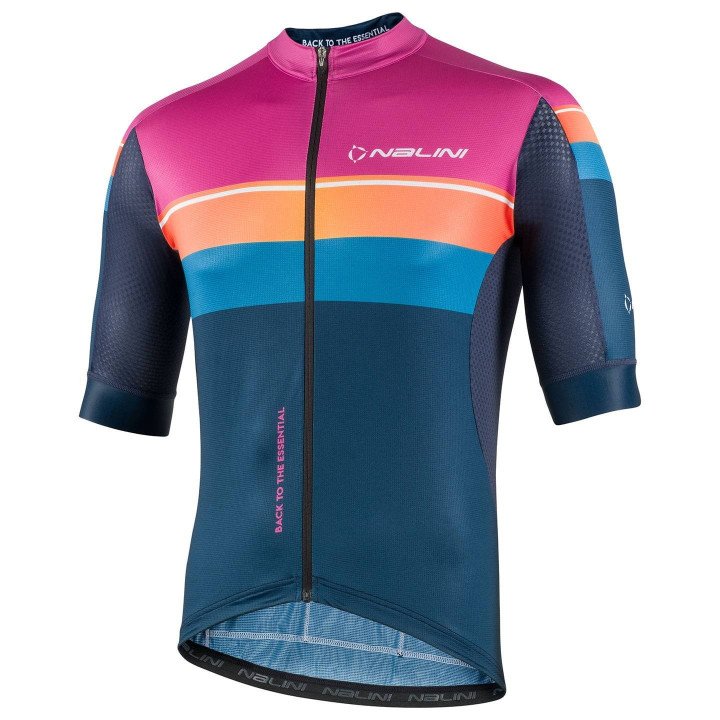 Maillot NALINI New Speed fucsia y azul: comodidad y estilo para tus rutas en bicicleta