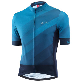 Maillot corto LÖFFLER hotBOND azul: comodidad y estilo para tus rutas en bici