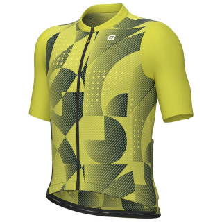 Maillot corto ALÉ Enjoy verde neón: comodidad y estilo en tus rutas en bici