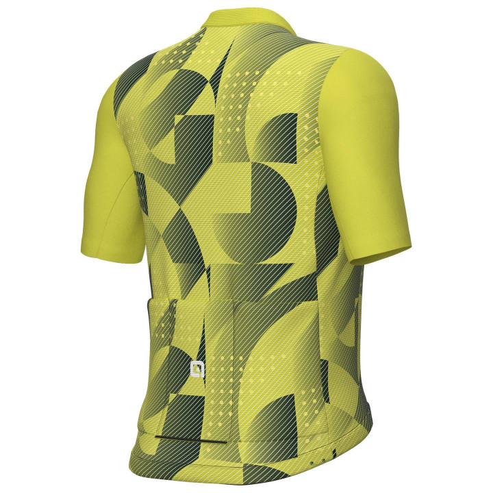 Maillot corto ALÉ Enjoy verde neón: comodidad y estilo en tus rutas en bici