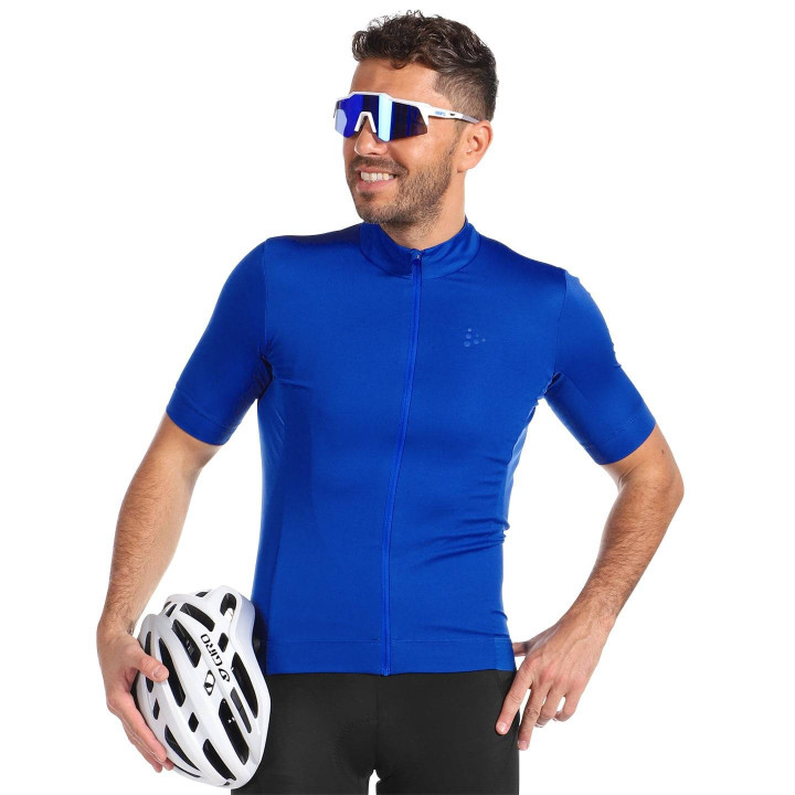 Maillot corto Essence azul de CRAFT: Comodidad y estilo para ciclistas