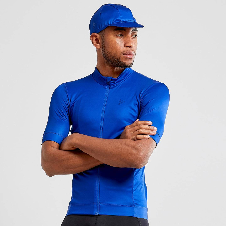 Maillot corto Essence azul de CRAFT: Comodidad y estilo para ciclistas