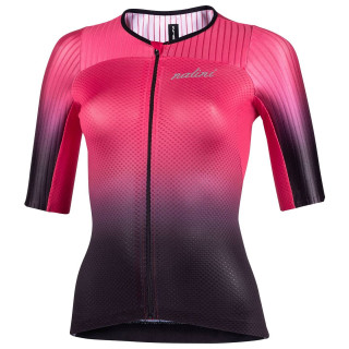 Maillot de ciclismo para mujer NALINI Ergo Fit en fucsia y negro, comodidad y estilo en cada pedalada