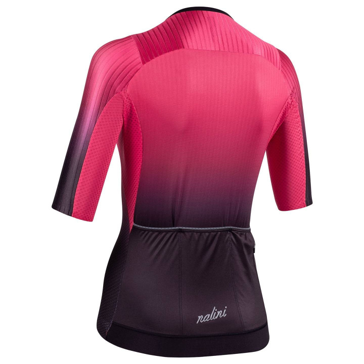 Maillot de ciclismo para mujer NALINI Ergo Fit en fucsia y negro, comodidad y estilo en cada pedalada