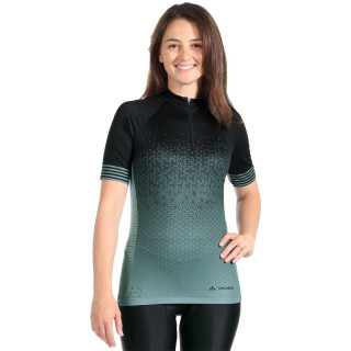 Maillot de ciclismo corto para mujer VAUDE en verde y negro, comodidad y estilo en cada pedaleada