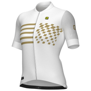 Maillot corto de ciclismo para mujer ALÉ Play en blanco, comodidad y estilo en cada pedalada
