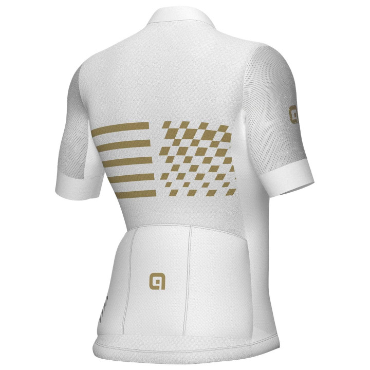 Maillot corto de ciclismo para mujer ALÉ Play en blanco, comodidad y estilo en cada pedalada