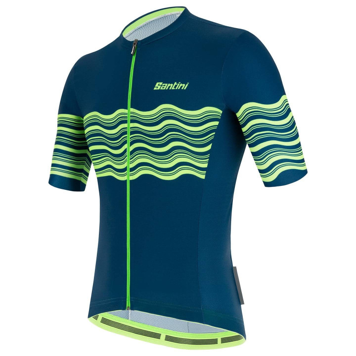 Maillot de ciclismo SANTINI Tono Profilo azul, comodidad y estilo para tus rutas