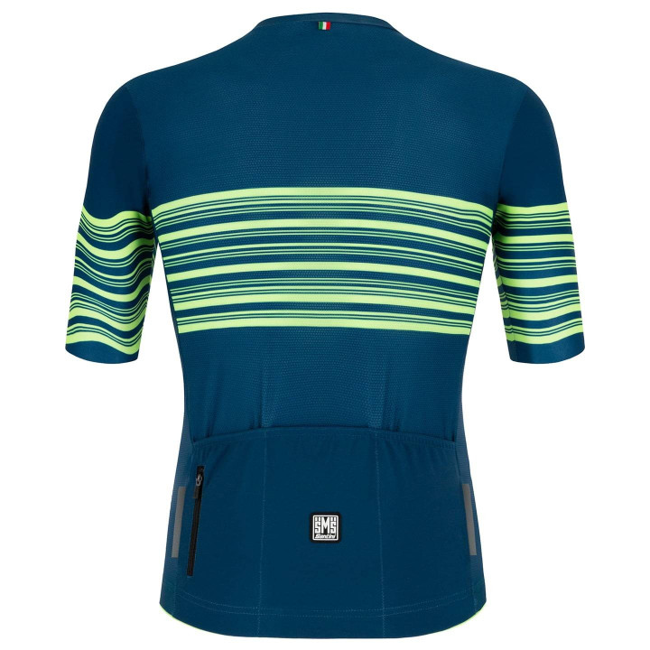 Maillot de ciclismo SANTINI Tono Profilo azul, comodidad y estilo para tus rutas