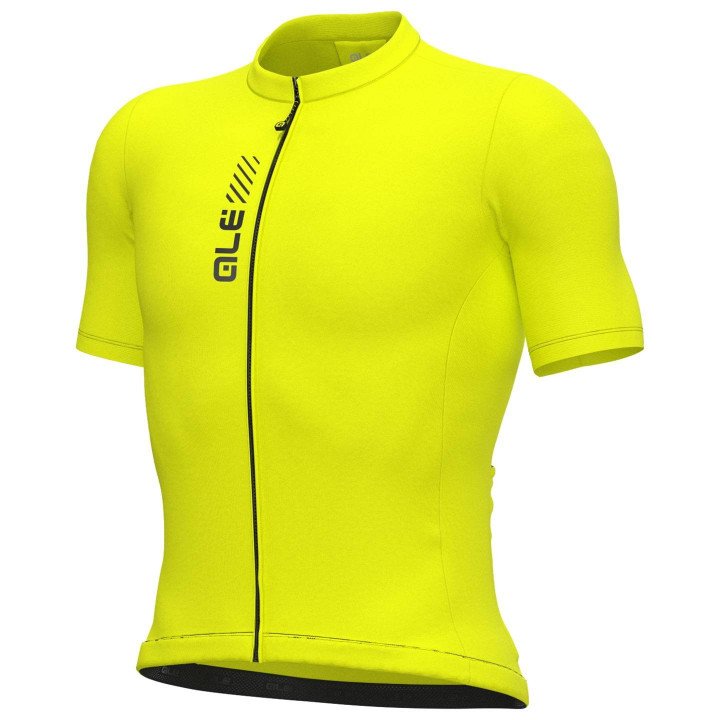 Maillot corto ALÉ amarillo neón: comodidad y estilo para tus rutas en bicicleta