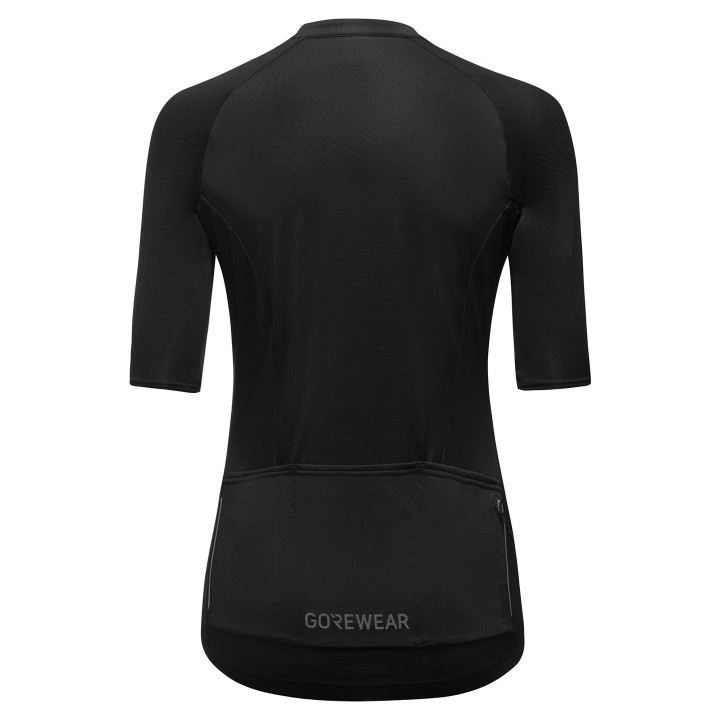 Maillot corto para mujer GORE WEAR Torrent negro, comodidad y estilo en tus rutas en bicicleta
