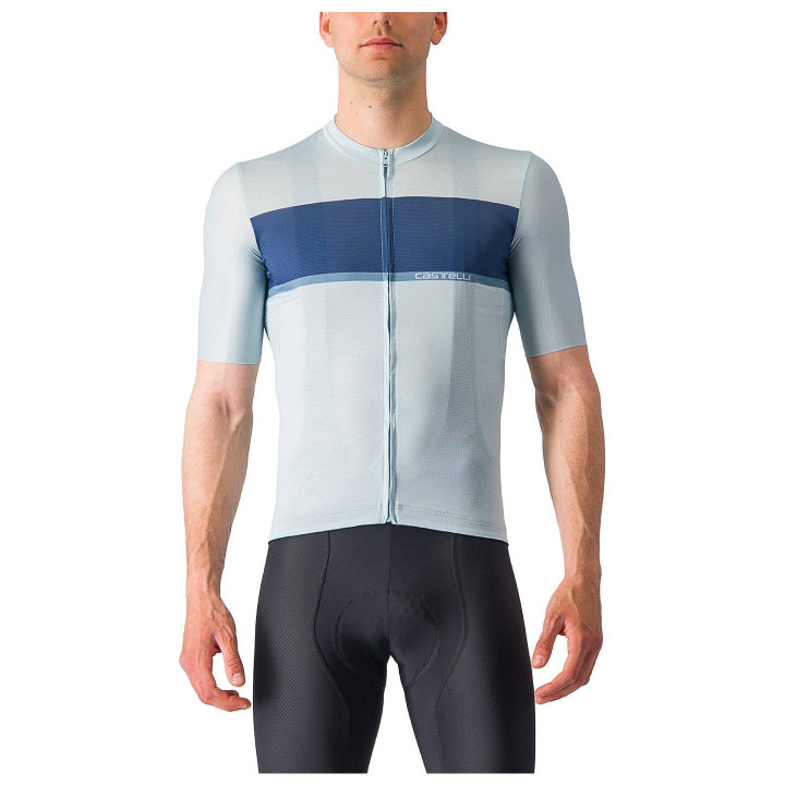 Maillot corto Castelli Tradizione azul claro: comodidad y estilo para tus rutas en bici