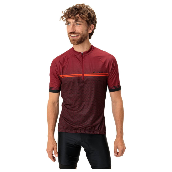 Maillot de ciclismo VAUDE Posta HZ II burdeos: comodidad y estilo para tus rutas