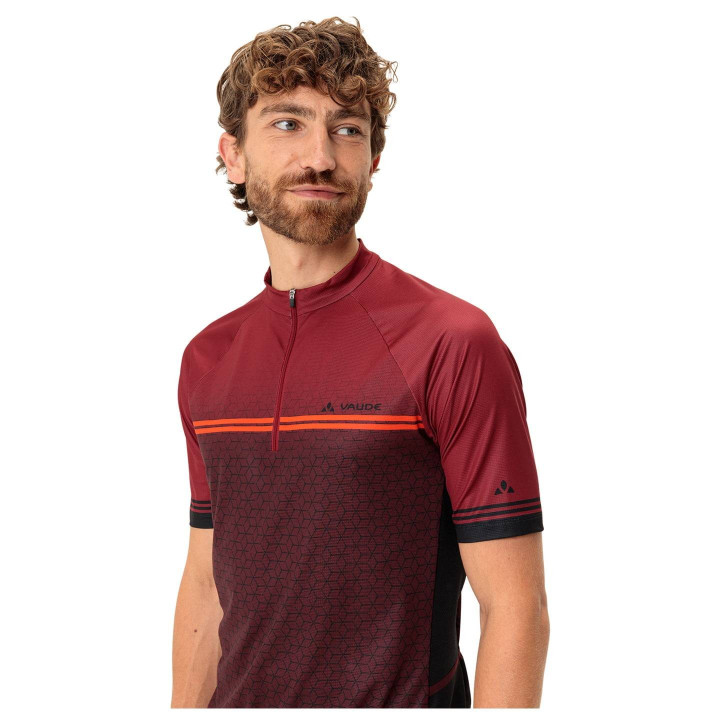 Maillot de ciclismo VAUDE Posta HZ II burdeos: comodidad y estilo para tus rutas