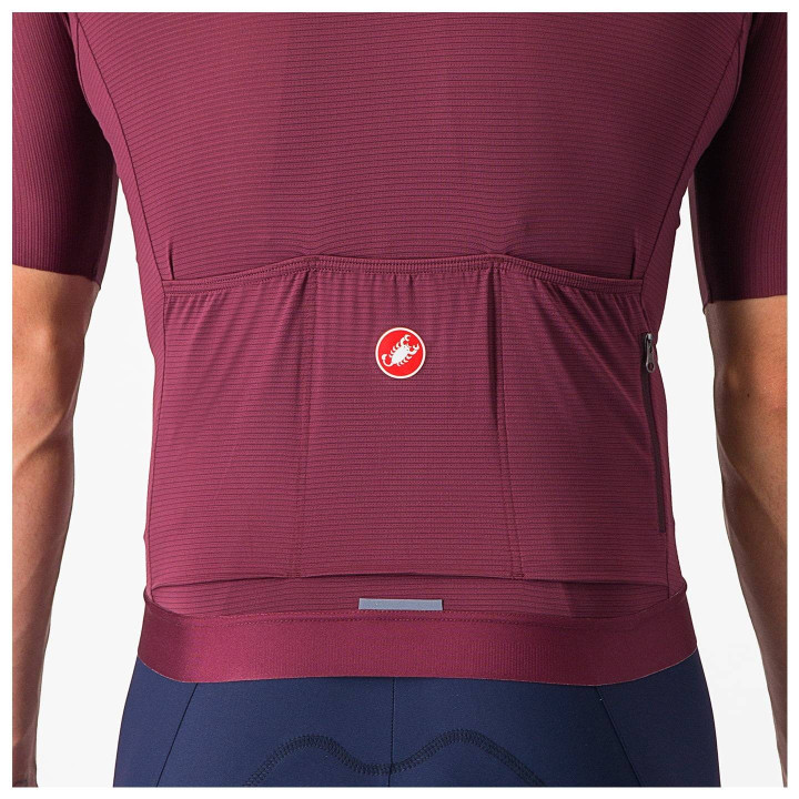 Maillot de ciclismo Espresso burdeos CASTELLI: comodidad y estilo para tus rutas