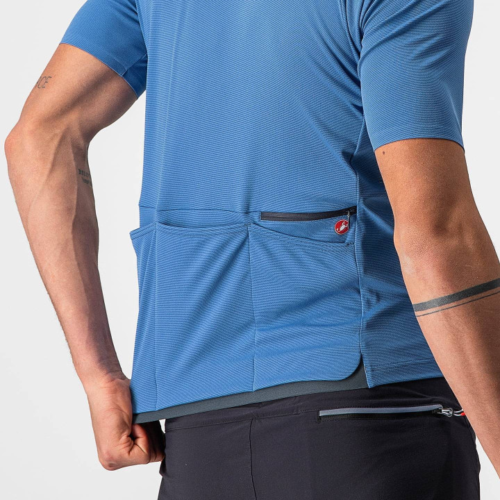 Maillot CASTELLI Unlimited Allroad azul: comodidad y frescura en tus rutas