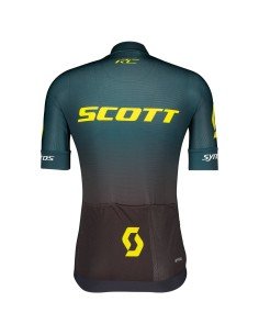 Maillot corto SCOTT RC Pro World Cup Edt. amarillo y negro, ideal para ciclistas activos 2