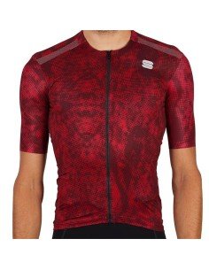 Maillot corto Sportful Escape Supergiara en rojo, comodidad y estilo para ciclistas 2