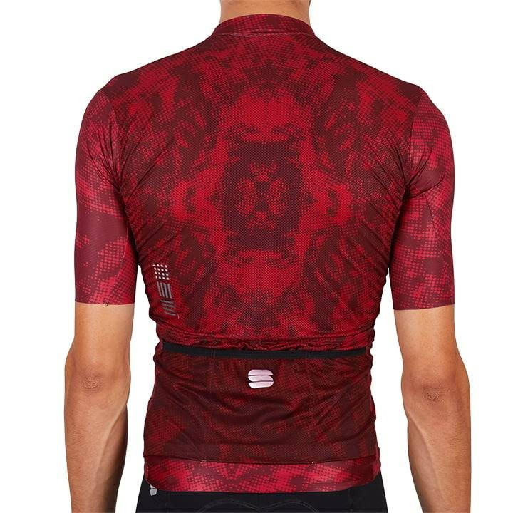 Maillot corto Sportful Escape Supergiara en rojo, comodidad y estilo para ciclistas