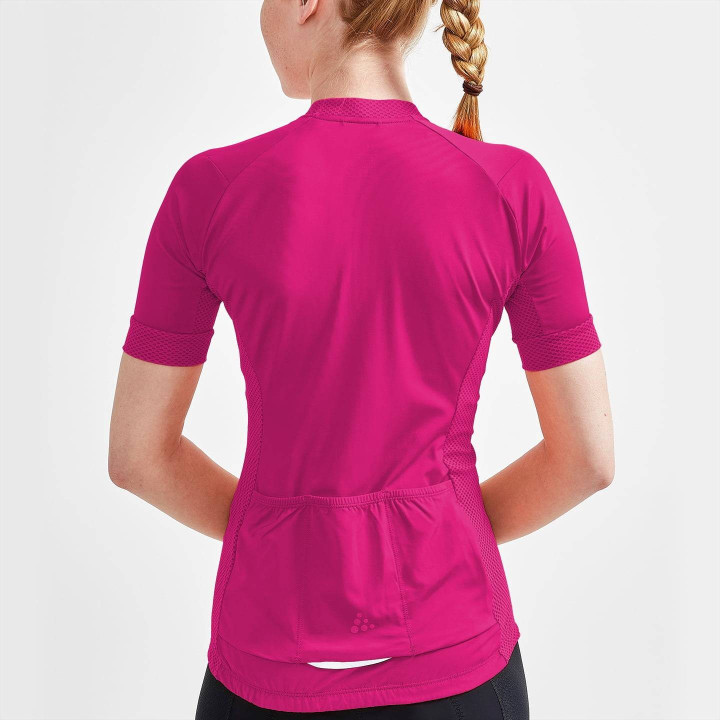 Maillot corto mujer CRAFT ADV Endur fucsia, comodidad y estilo en cada pedaleada