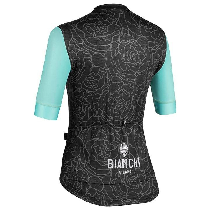Maillot corto mujer Sosio en verde y negro para ciclismo cómodo y fresco