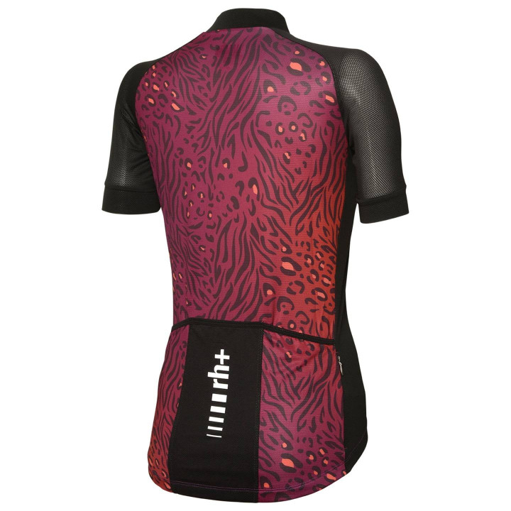 Maillot corto para mujer RH+ Venere Evo en naranja, lila y negro: estilo y comodidad en tus rutas
