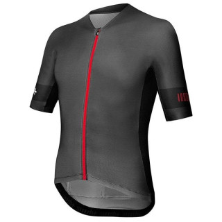 Maillot corto RH+ Speed en rojo, negro y gris: comodidad y estilo para tus rutas en bici