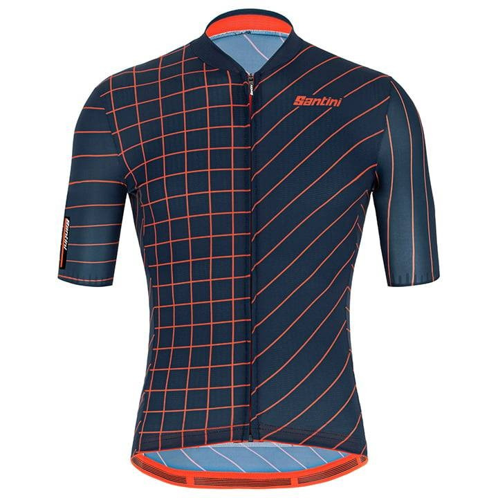 Maillot azul SANTINI Eco Sleek Dinamo: comodidad y sostenibilidad para ciclistas