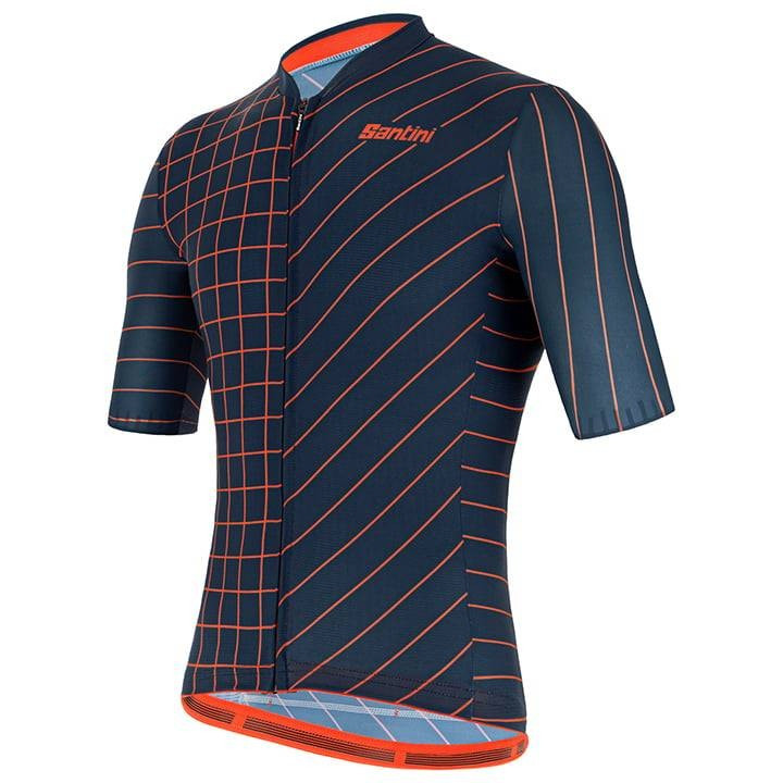 Maillot azul SANTINI Eco Sleek Dinamo: comodidad y sostenibilidad para ciclistas