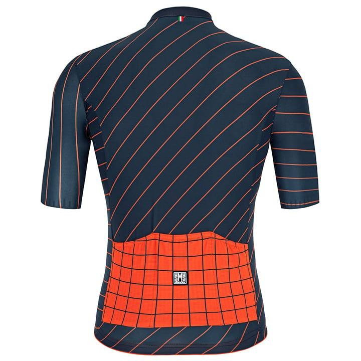 Maillot azul SANTINI Eco Sleek Dinamo: comodidad y sostenibilidad para ciclistas