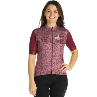 Maillot corto mujer BIANCHI MILANO Sosio lila y gris, comodidad y estilo en cada pedalada