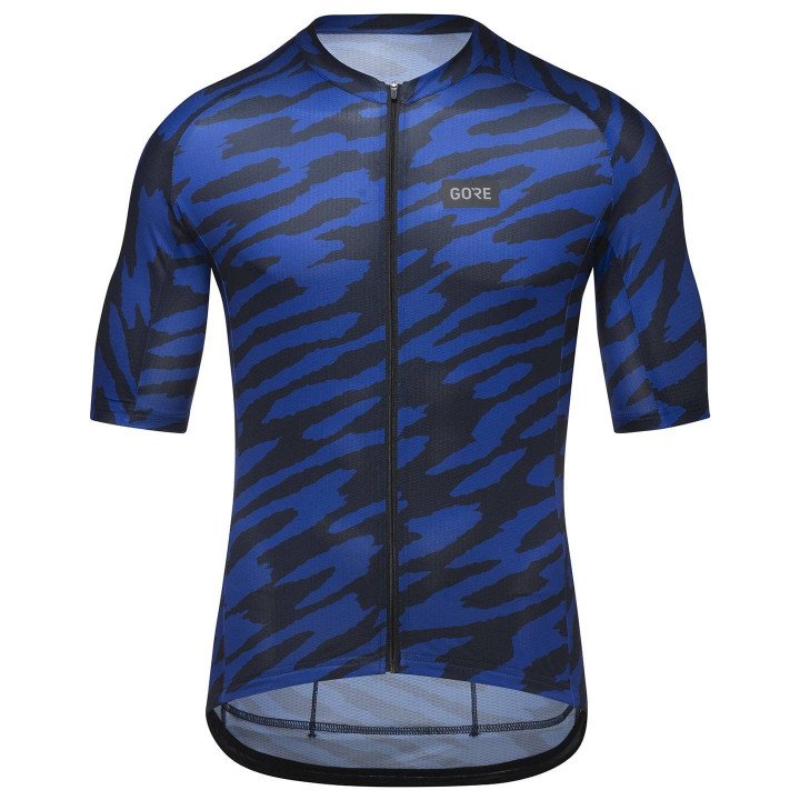 Maillot corto GORE WEAR Spirit Organic Camo azul, estilo y comodidad en cada pedalada