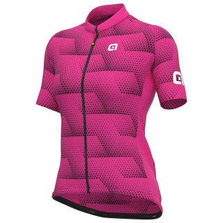 Maillot de ciclismo corto para mujer ALÉ Sharp fucsia, comodidad y estilo en cada pedaleada