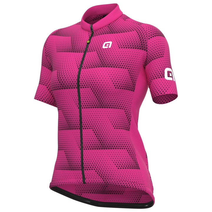 Maillot de ciclismo corto para mujer ALÉ Sharp fucsia, comodidad y estilo en cada pedaleada