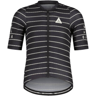 Maillot mangas cortas BishornM. negro - blanco MALOJA